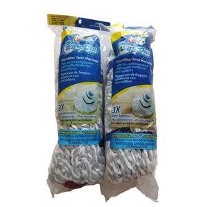 Quickie Wipeout Microfiber Twist Mop Refill Type F 72036 72036M Set Of 2
